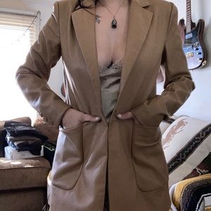 Leather express coat